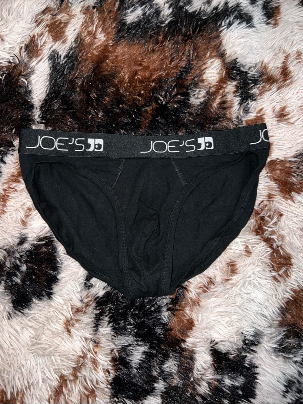 Joe's Jeans Black Men's Cotton Briefs with Logo Waistband